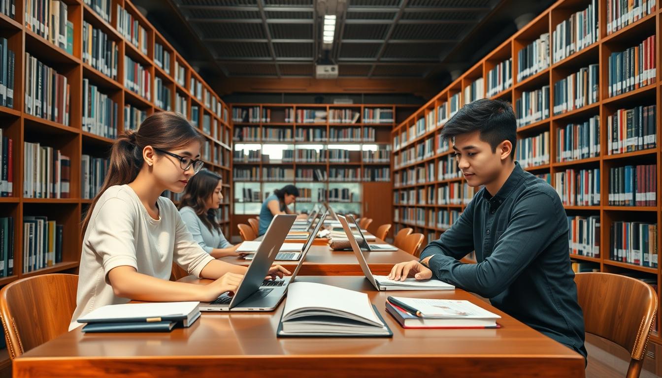 Student developing practical and academic skills